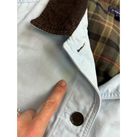 Land’s End Light Blue Canvas Barn Coat - Picture 7 of 9